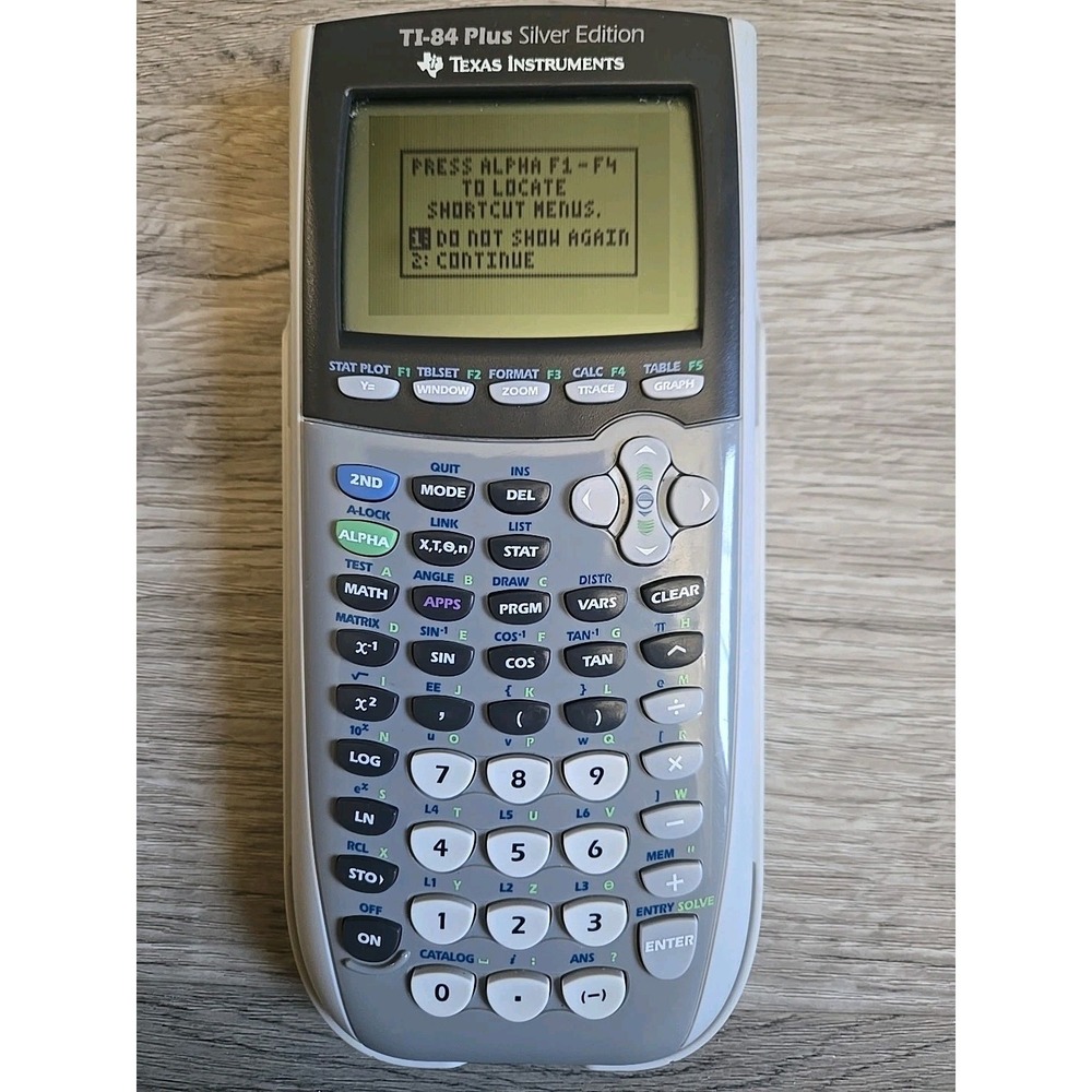 Texas Instruments TI-84 Plus Silver Edition Graphing Calculator Gray Tested